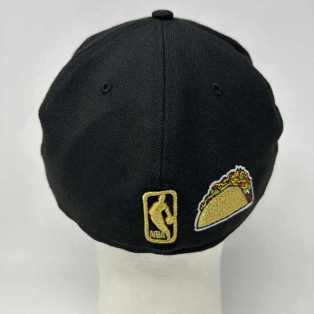 Los Angeles LA Lakers Hat Baseball Cap Fitted 7 1/2 Taco Palm Tree New Era Black